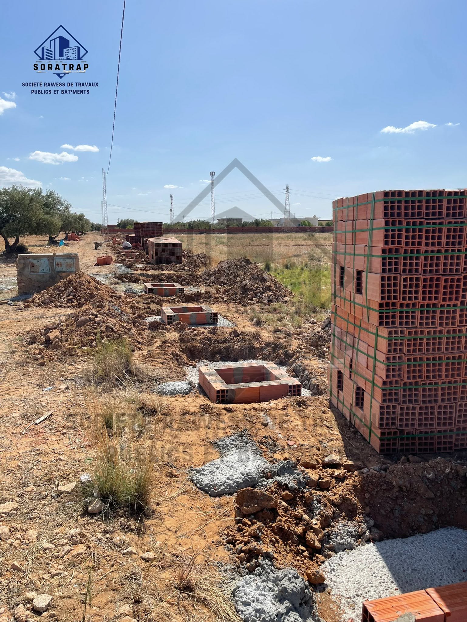 Fondations et préparation chantier